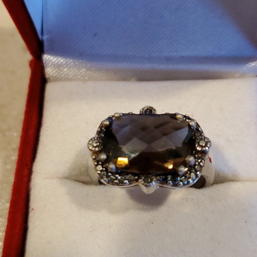 Smokey Topaz SS .925